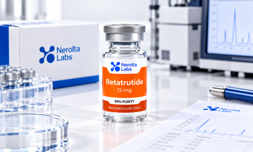 Nerolta Research Library image for retatrutide vs tirzepatide vs semaglutide 2026 showing peptide-related product or documentation.