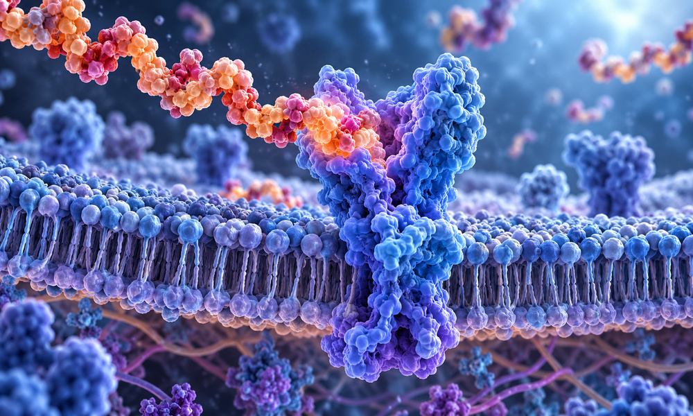 Nerolta research illustration for retatrutide vs tirzepatide vs semaglutide 2026 — membrane interaction.