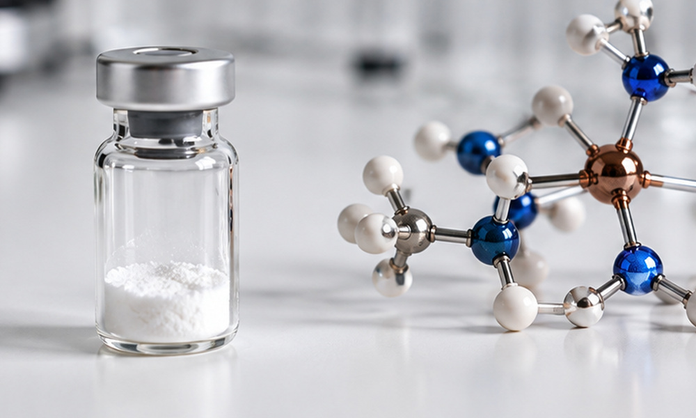 What are copper peptides — scientific featured illustration of copper feature